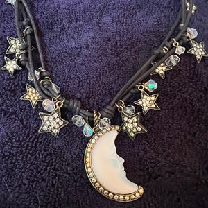 NEW Kirks Folly "Crescent Seaview Moon Shadow Necklace"